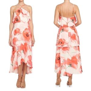 Cece Poppy Floral Ruffle Dress sz 4